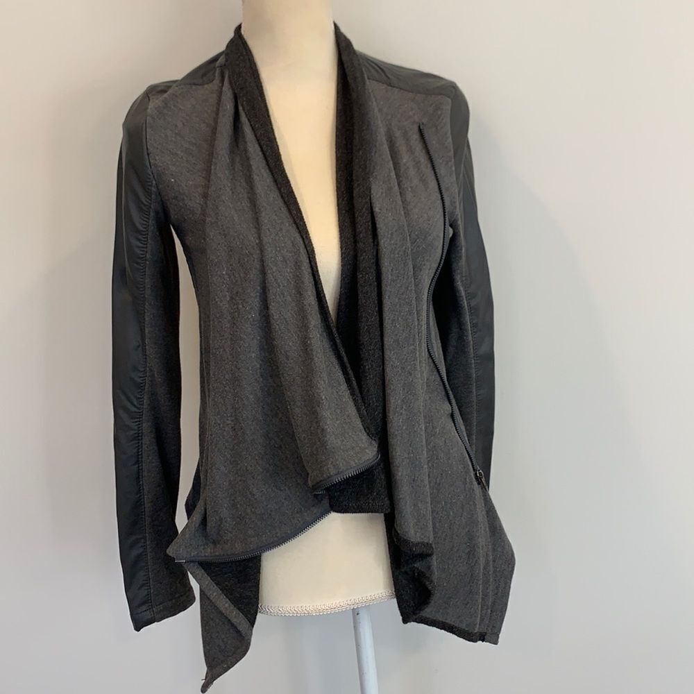 Blank NYC Draped Zipper Jacket Size Small